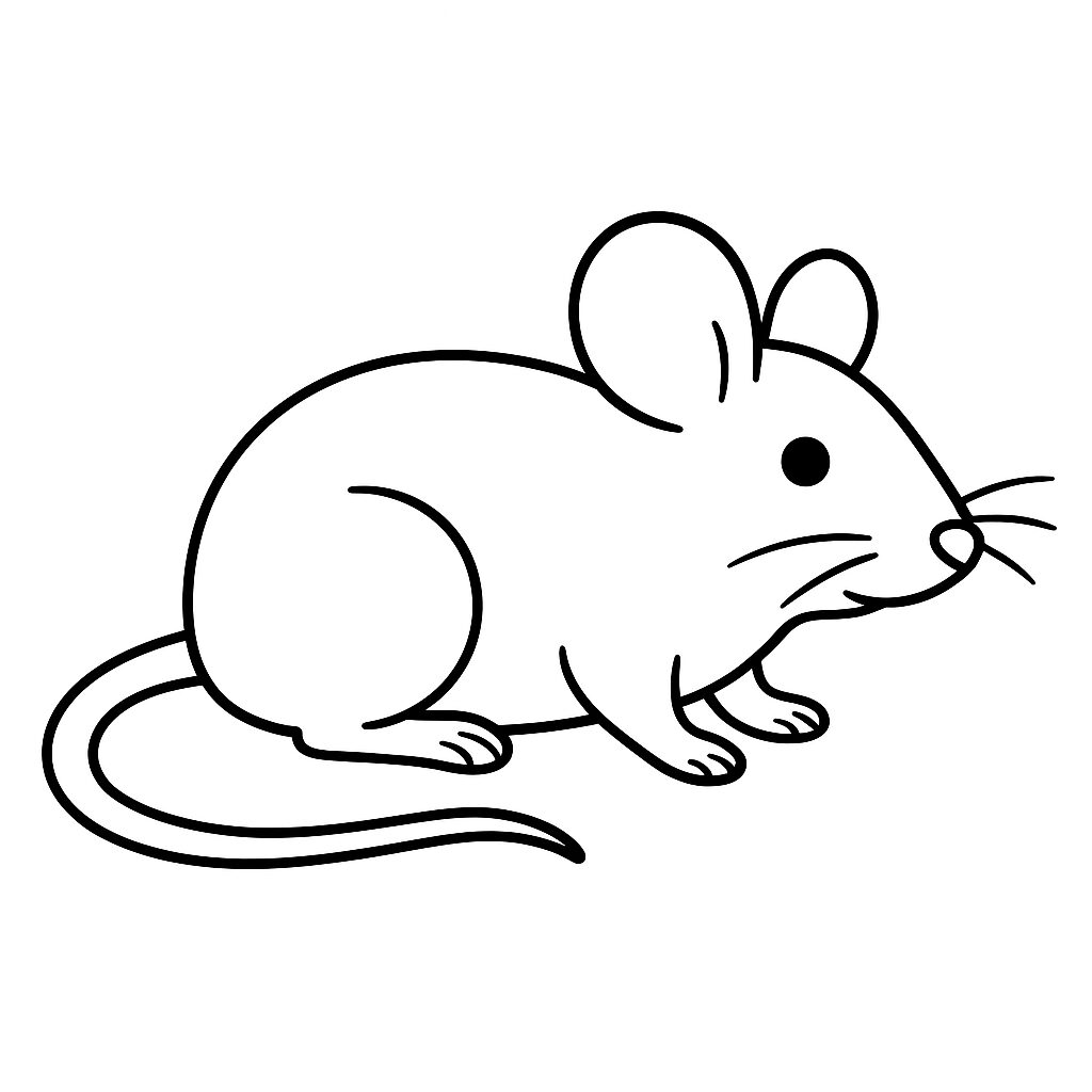 mouse coloring pages