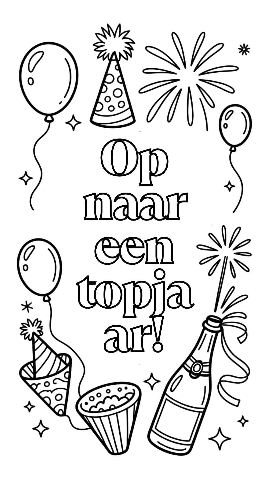 new years coloring pages