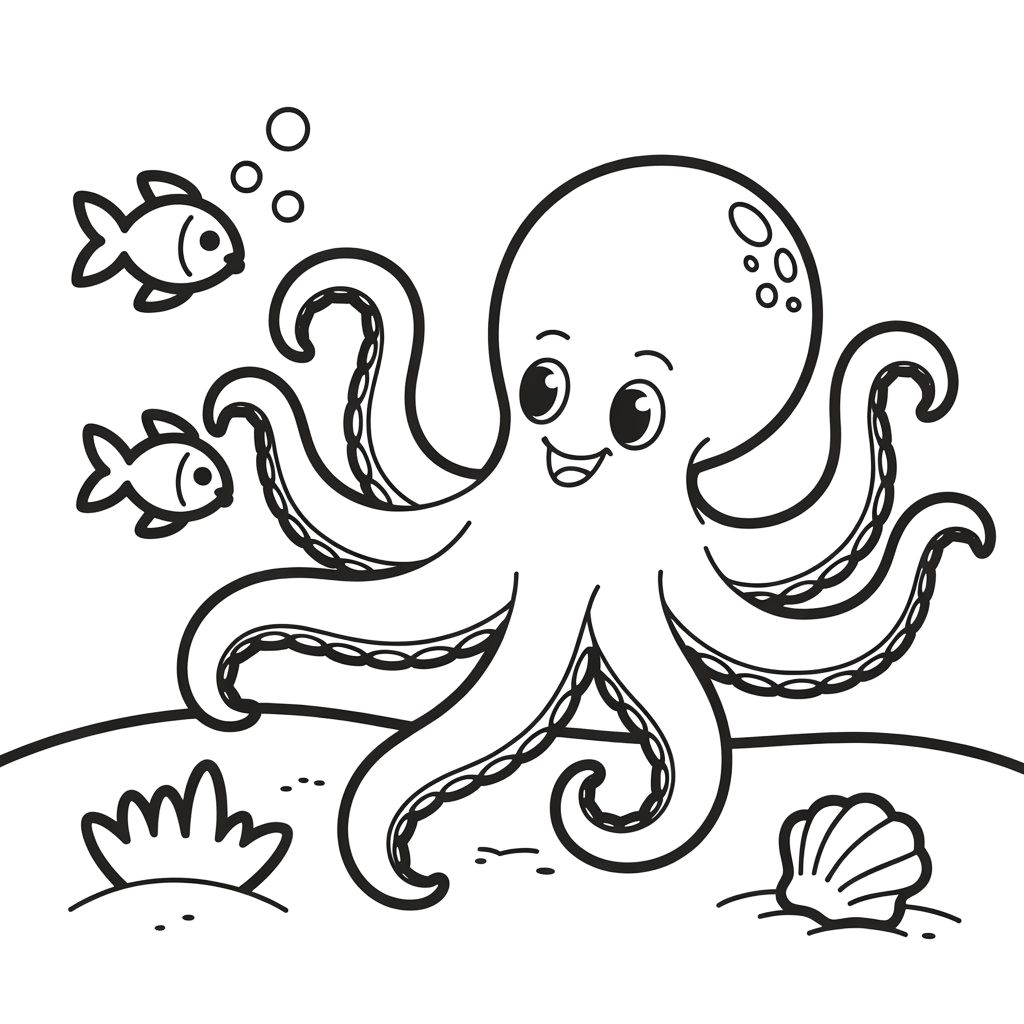 coloring pages octopus