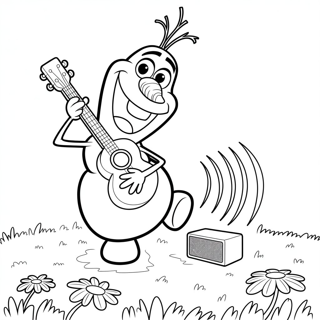 coloring pages olaf