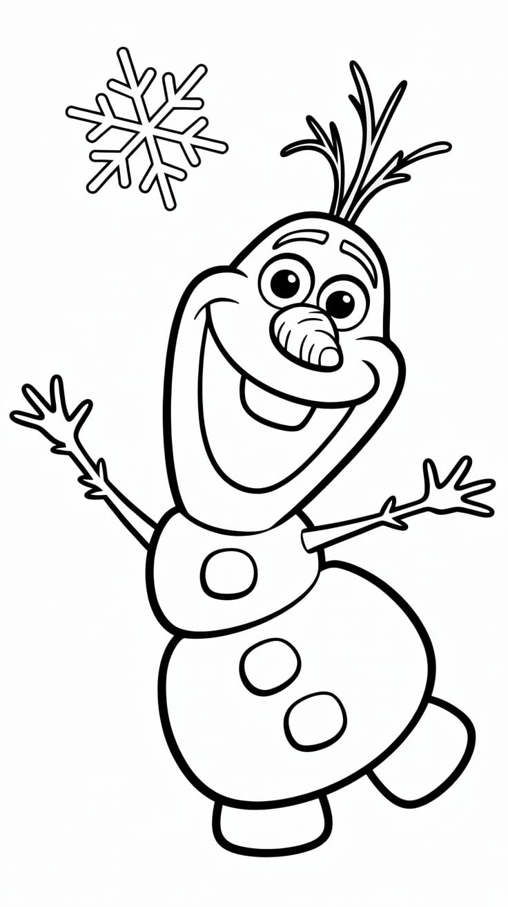 olaf coloring pages