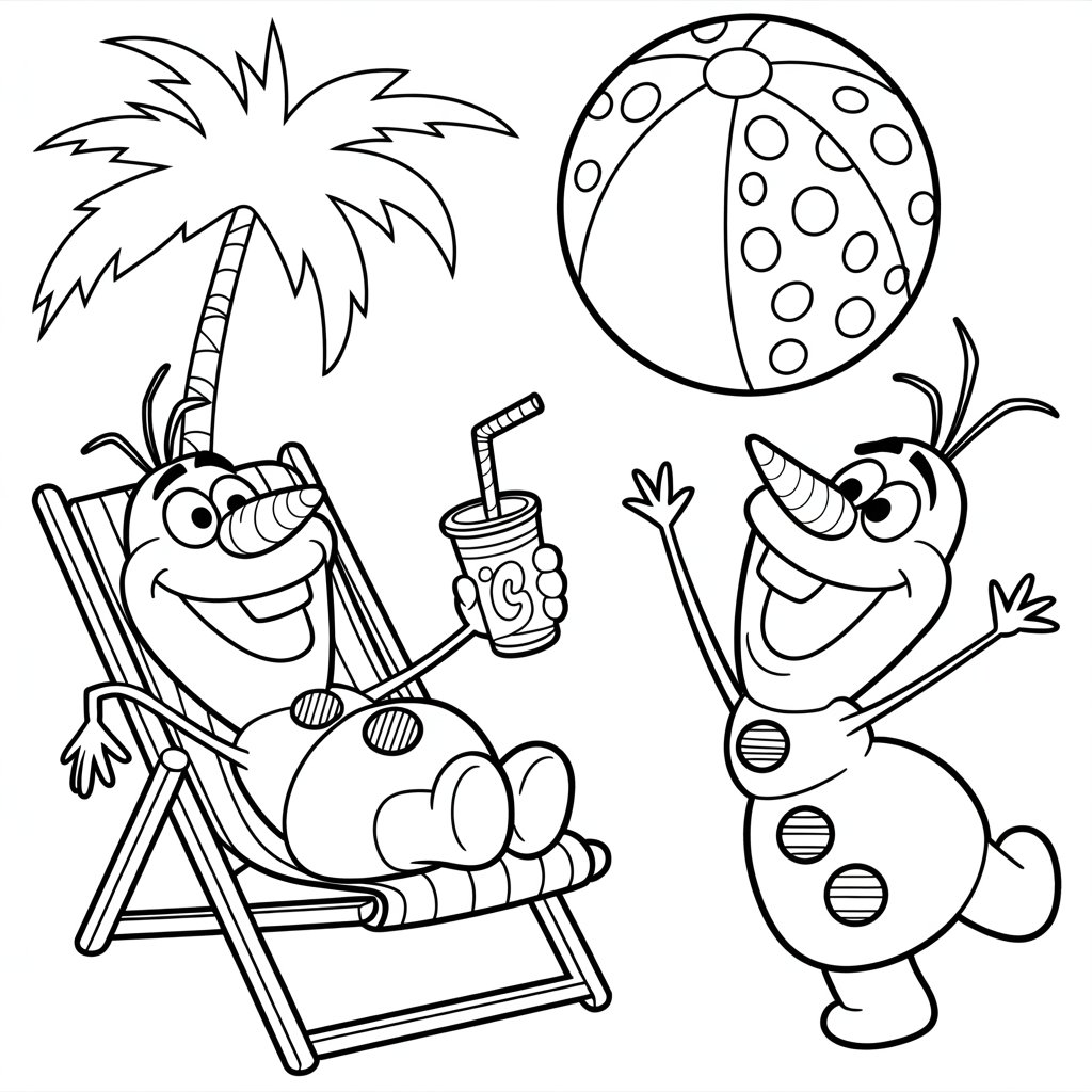olaf frozen coloring pages
