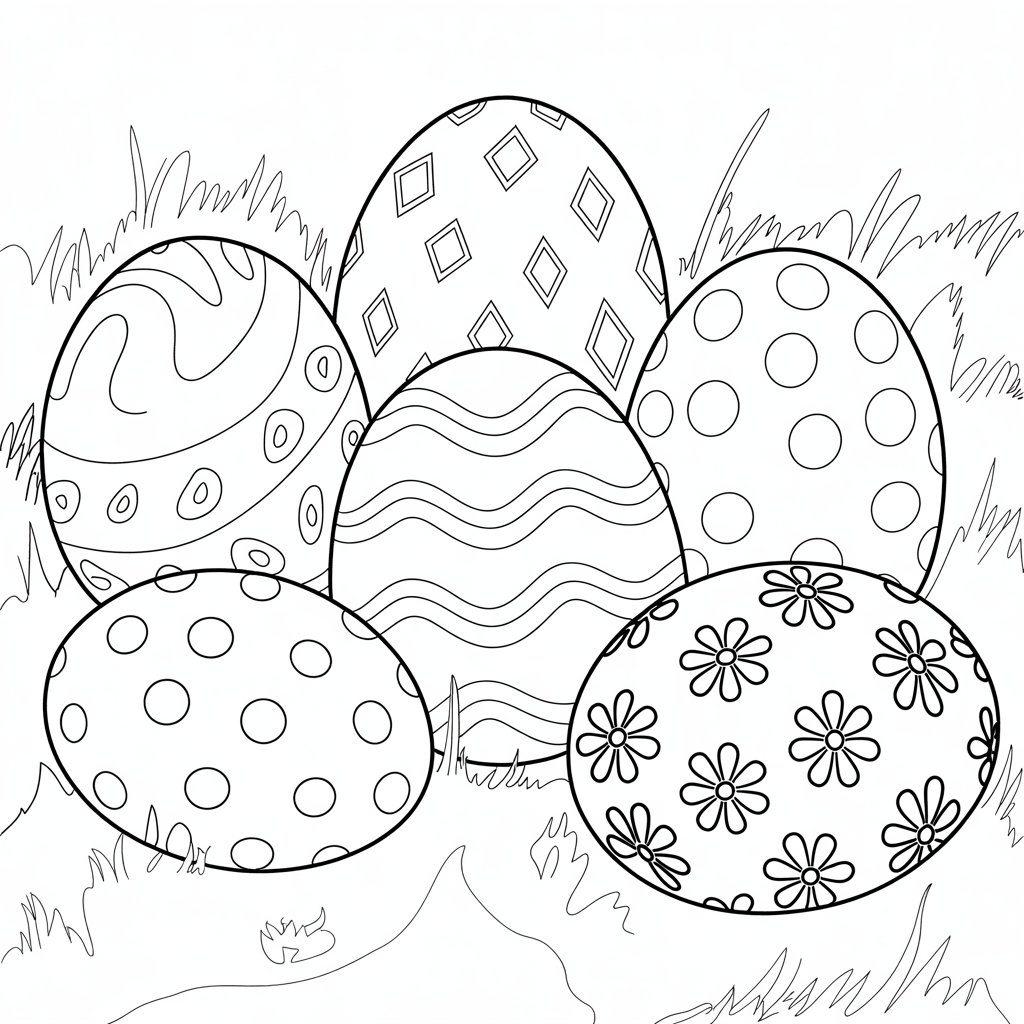 egg coloring sheet