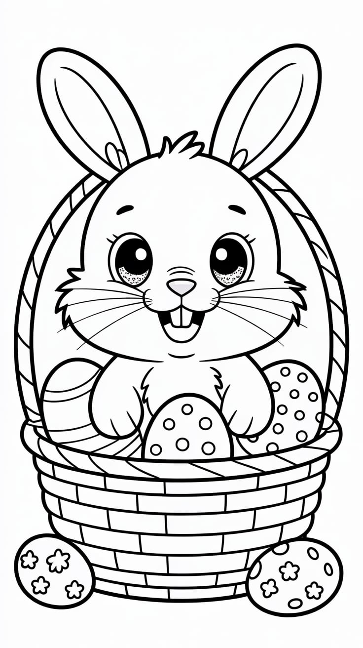 free printable easter bunny coloring pages