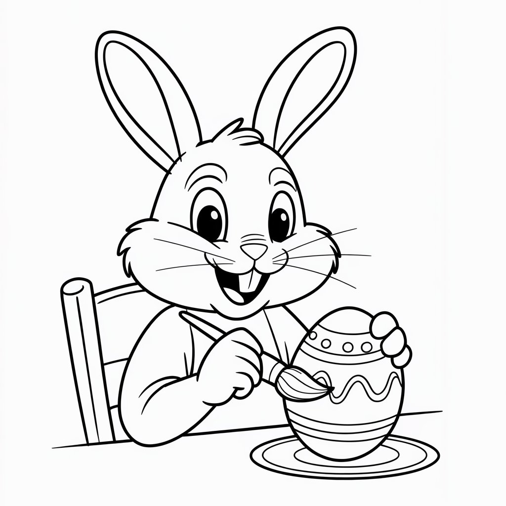 easter bunny coloring book