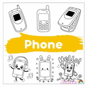 Phone Coloring Pages
