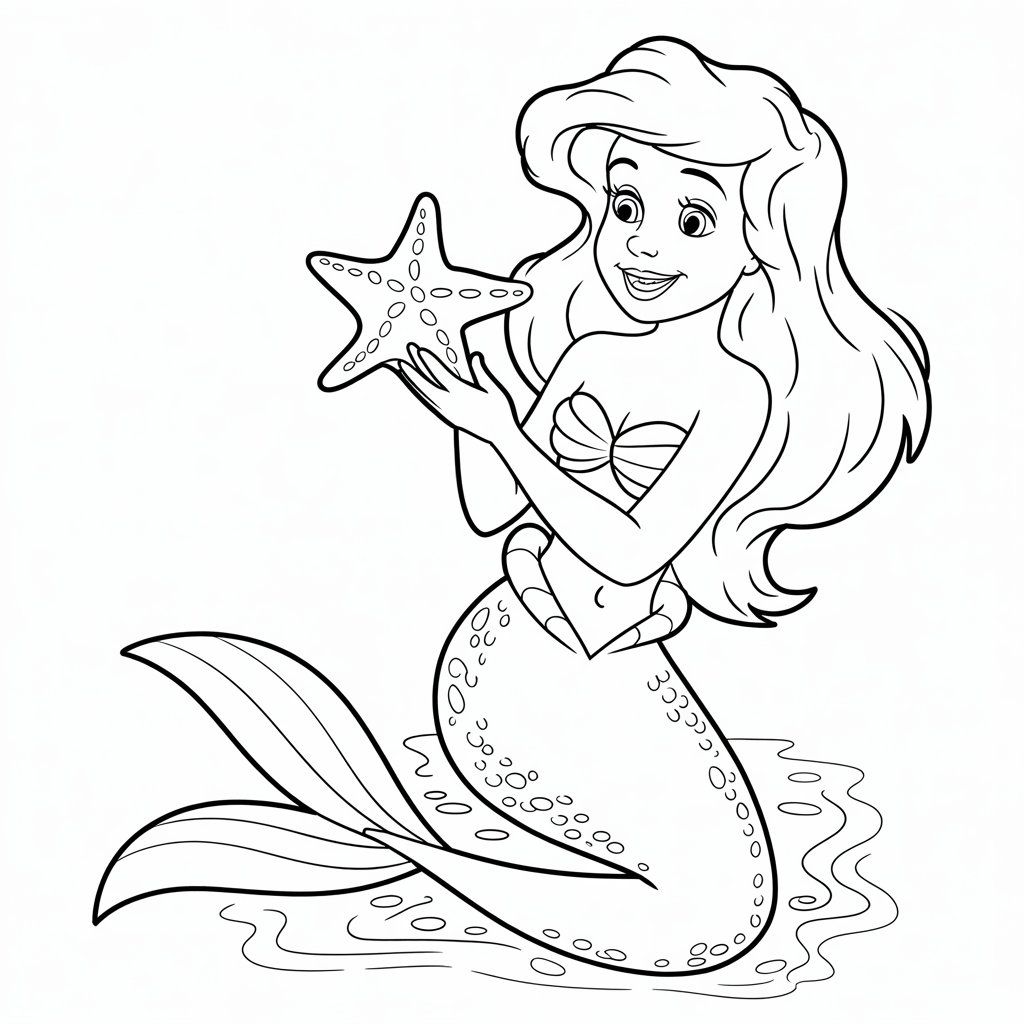 princess ariel coloring pages
