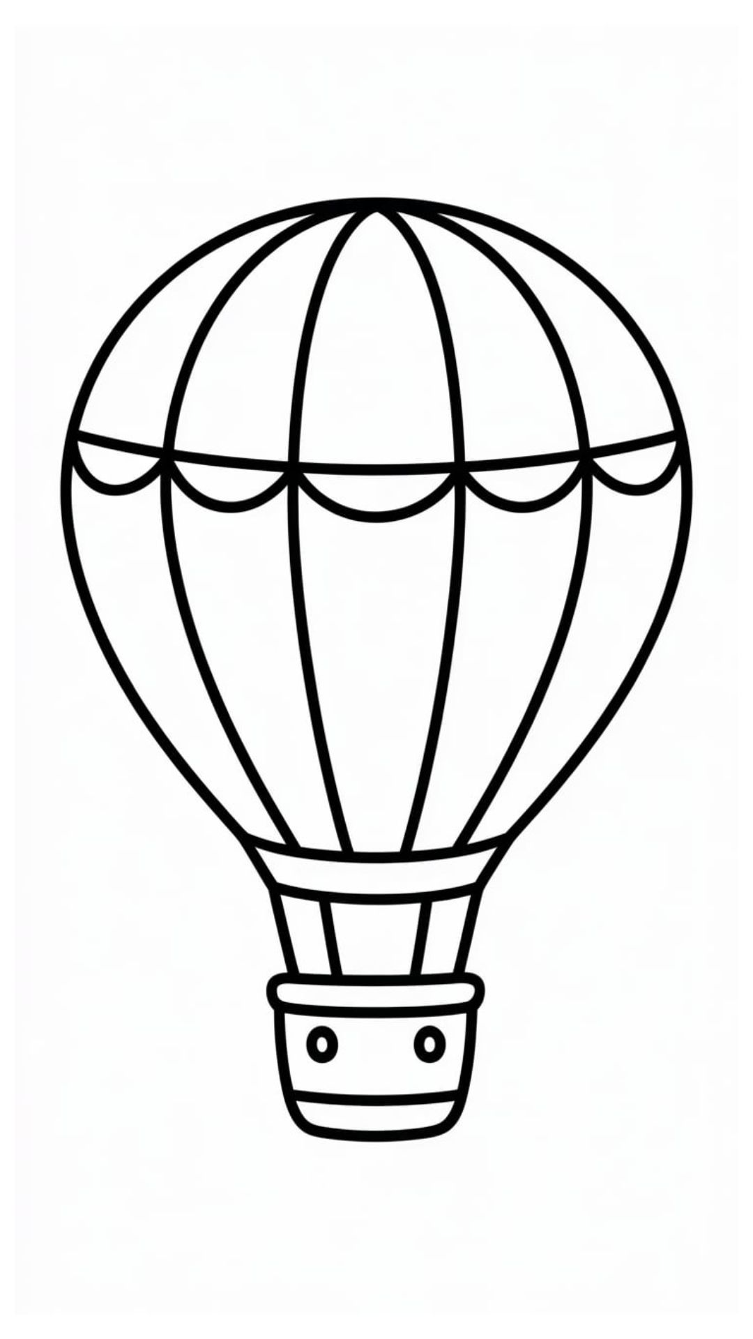 printable hot air balloon coloring pages