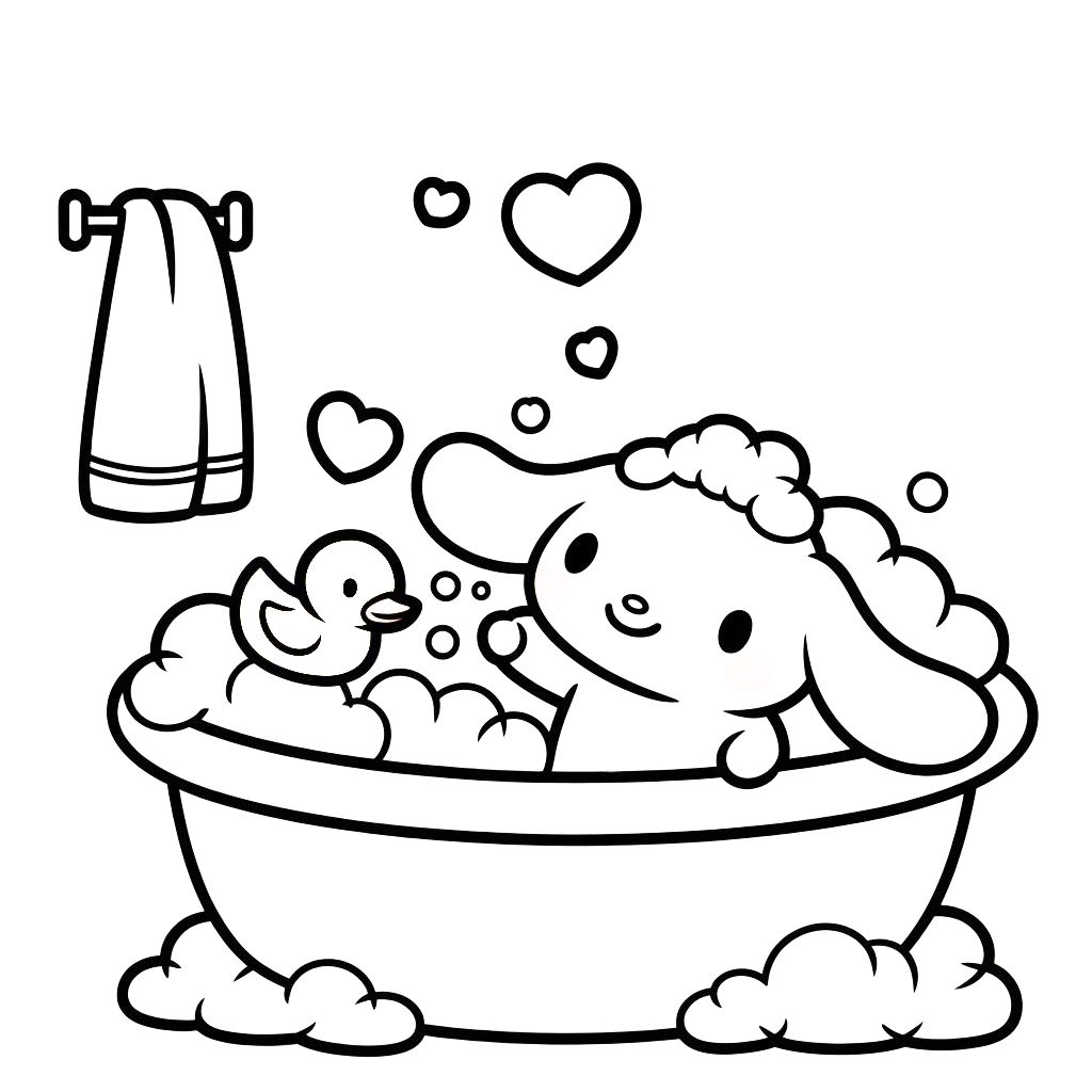cinnamoroll coloring page
