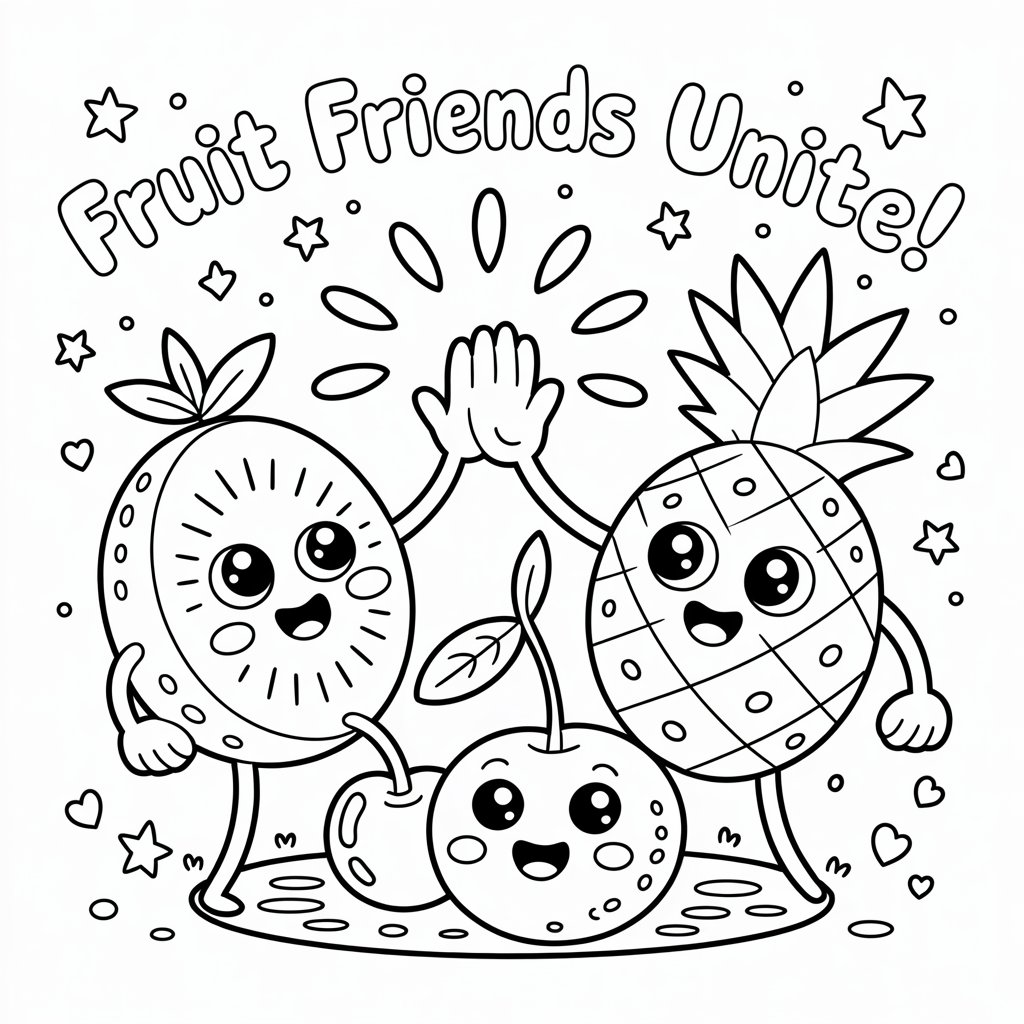 fruits coloring pages
