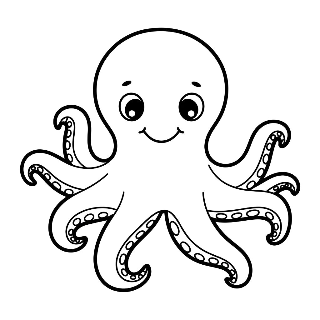 octopus color pages