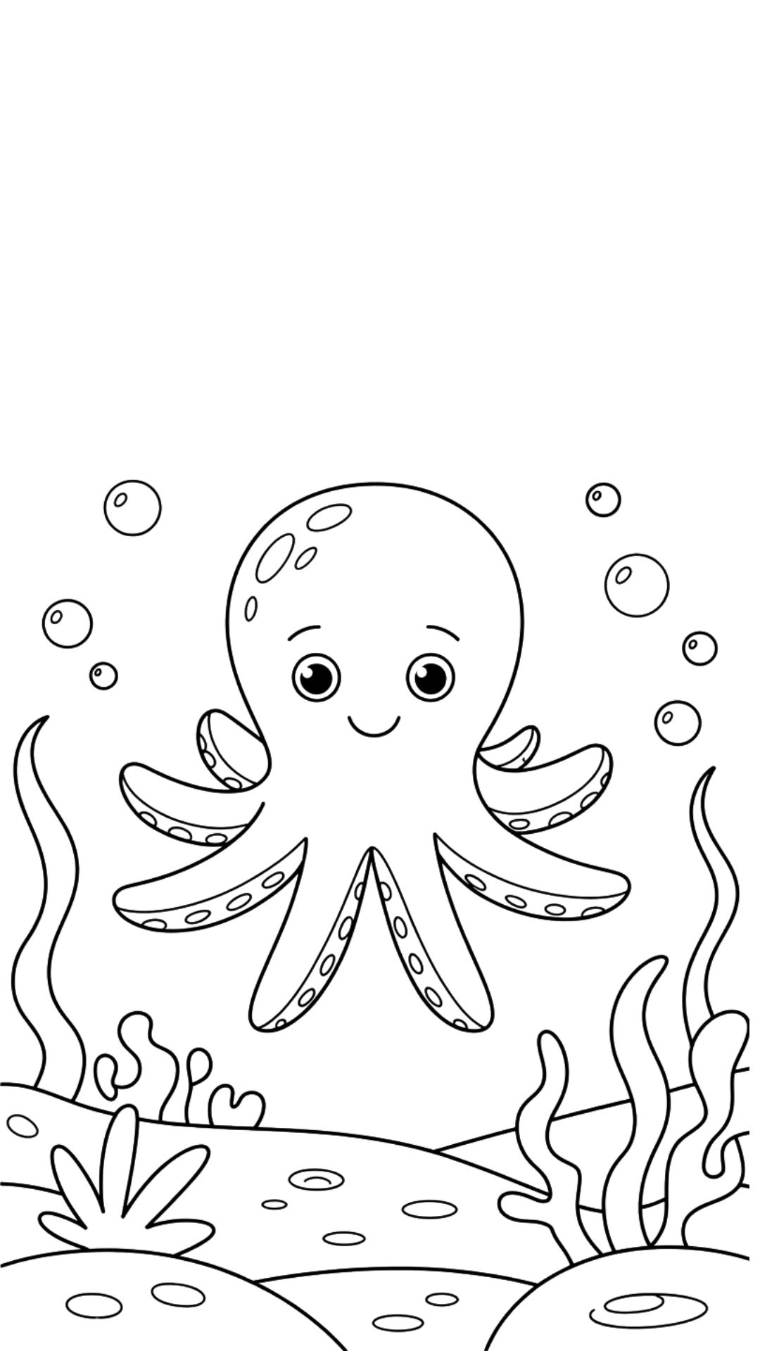 coloring book octopus