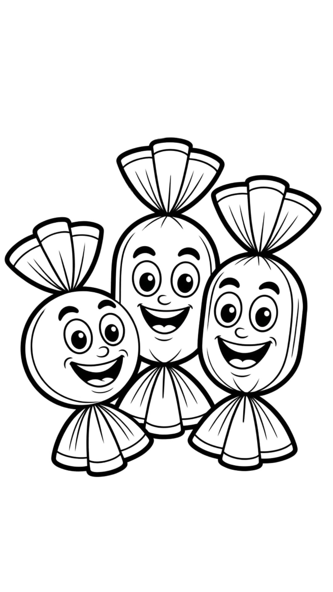 candy coloring pages to print