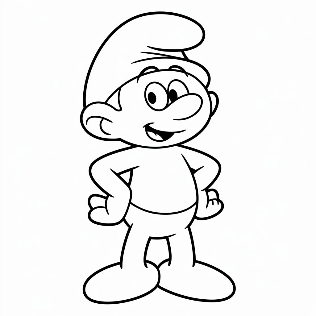 papa smurf coloring pages