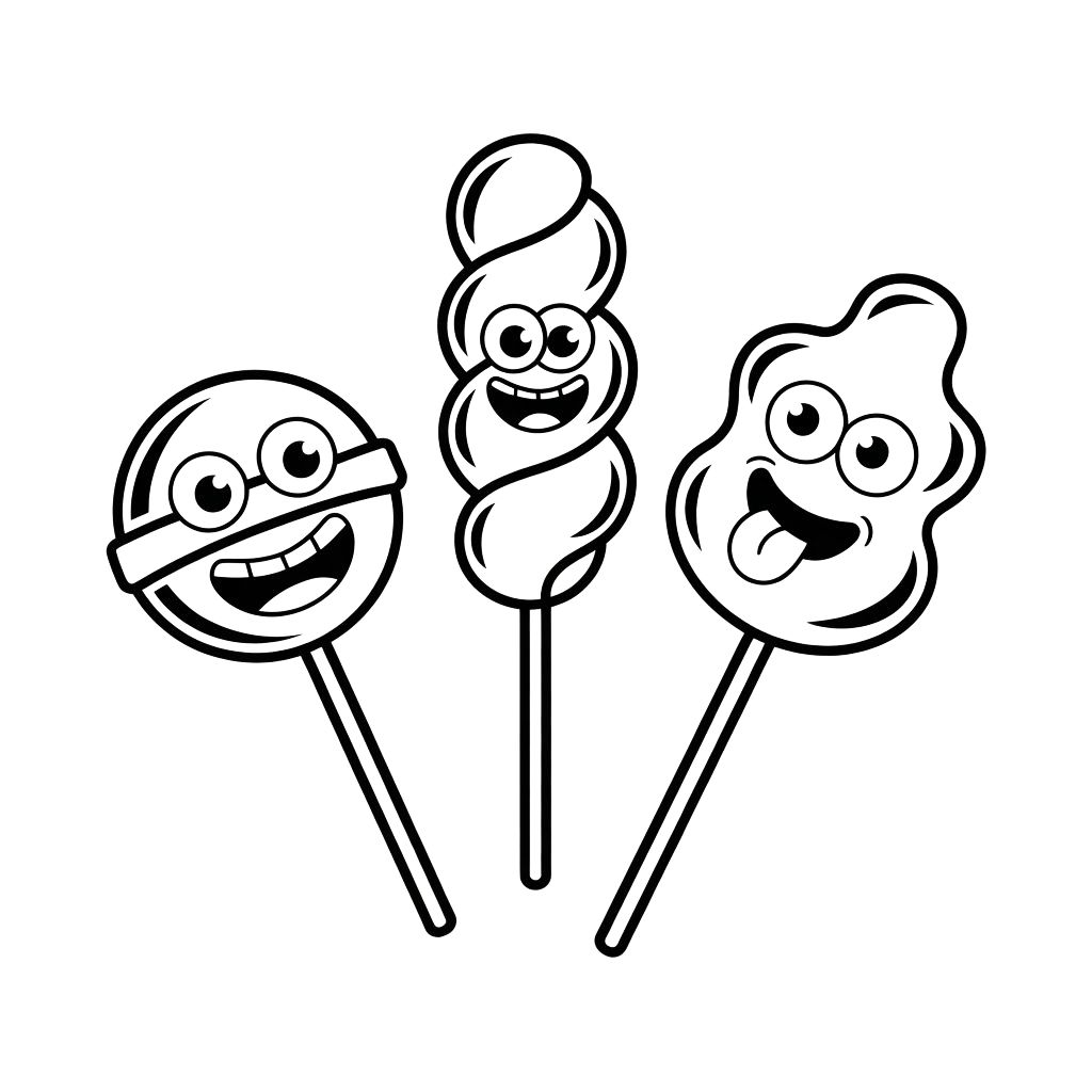 candy coloring page