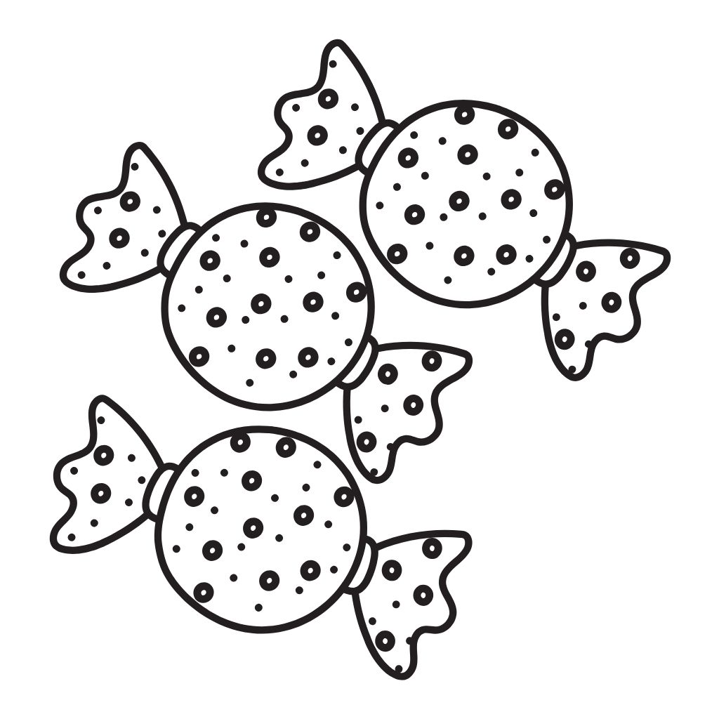 candy coloring book pages