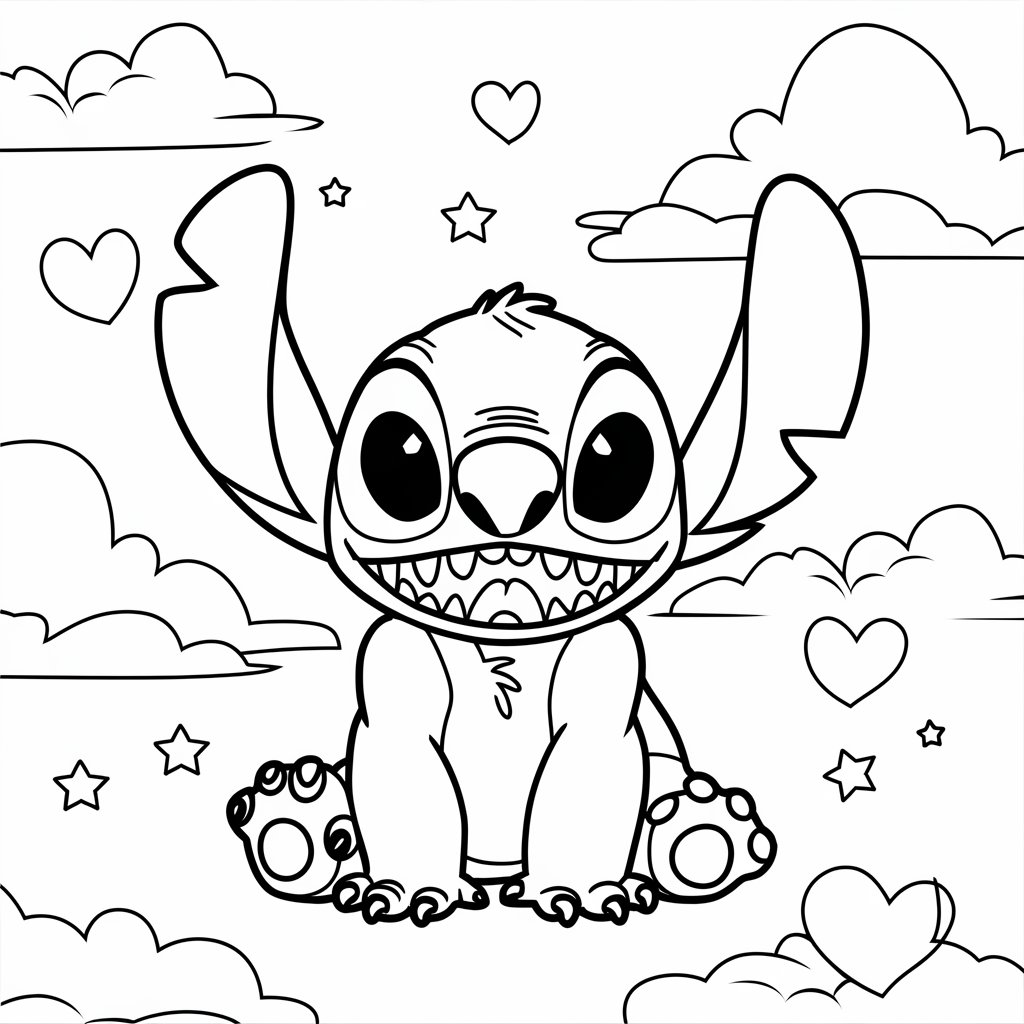 stitch coloring book for adults