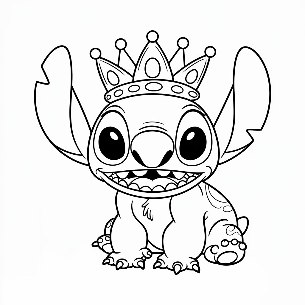 stitch coloring sheet printable