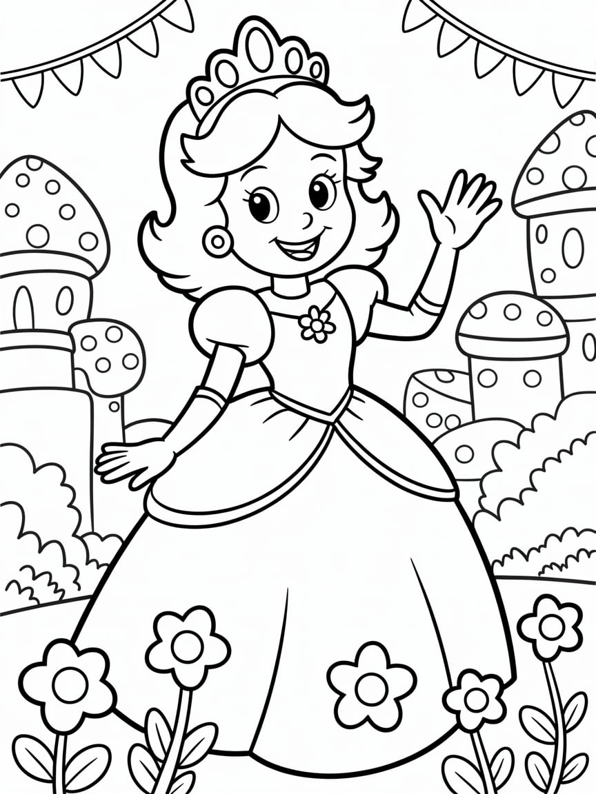 super mario brothers coloring sheet
