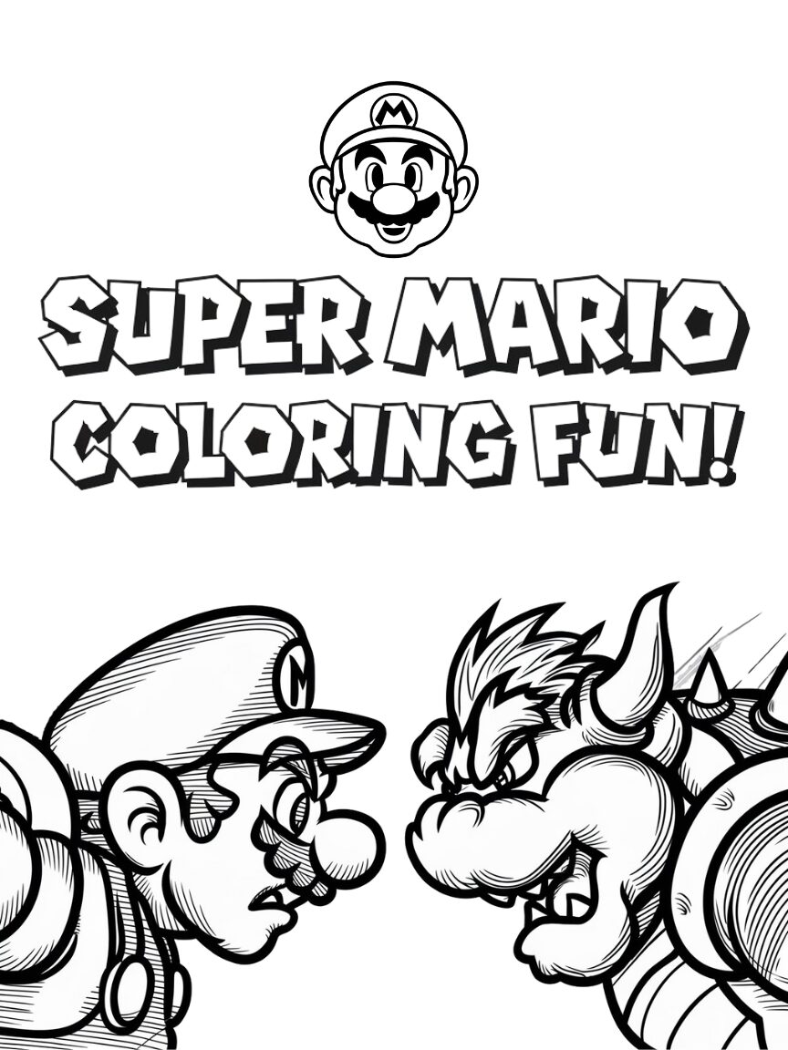 super mario color sheets