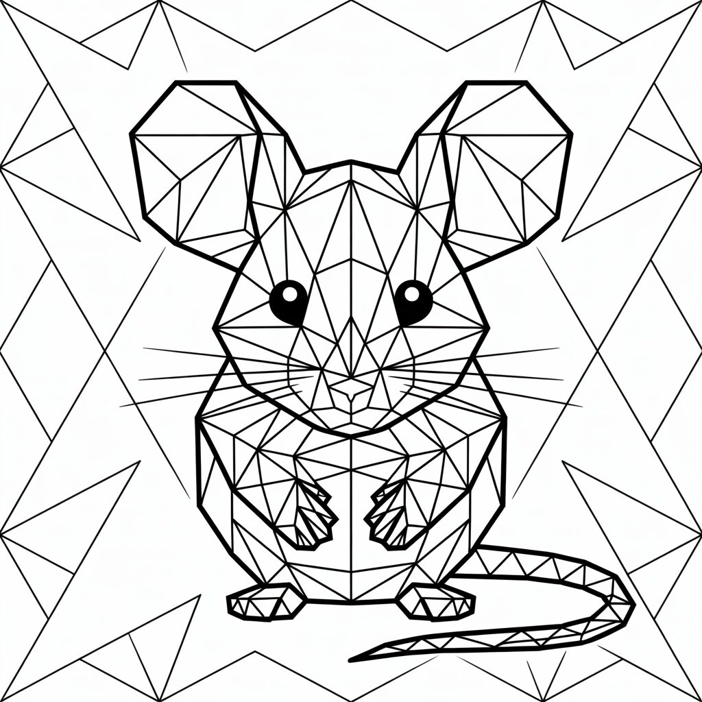 mouse coloring book