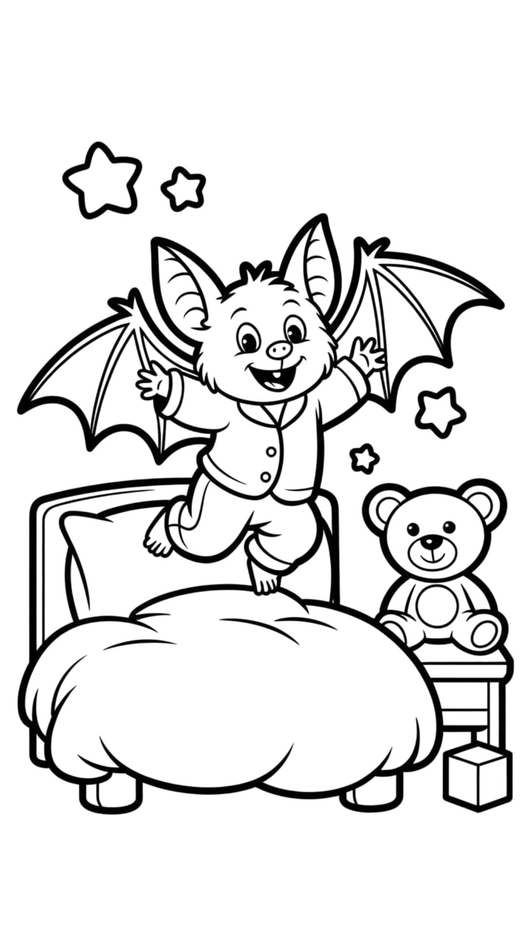 bat coloring sheets