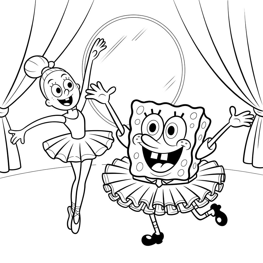 ballerina coloring book pages