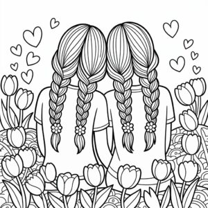 coloring pages bff