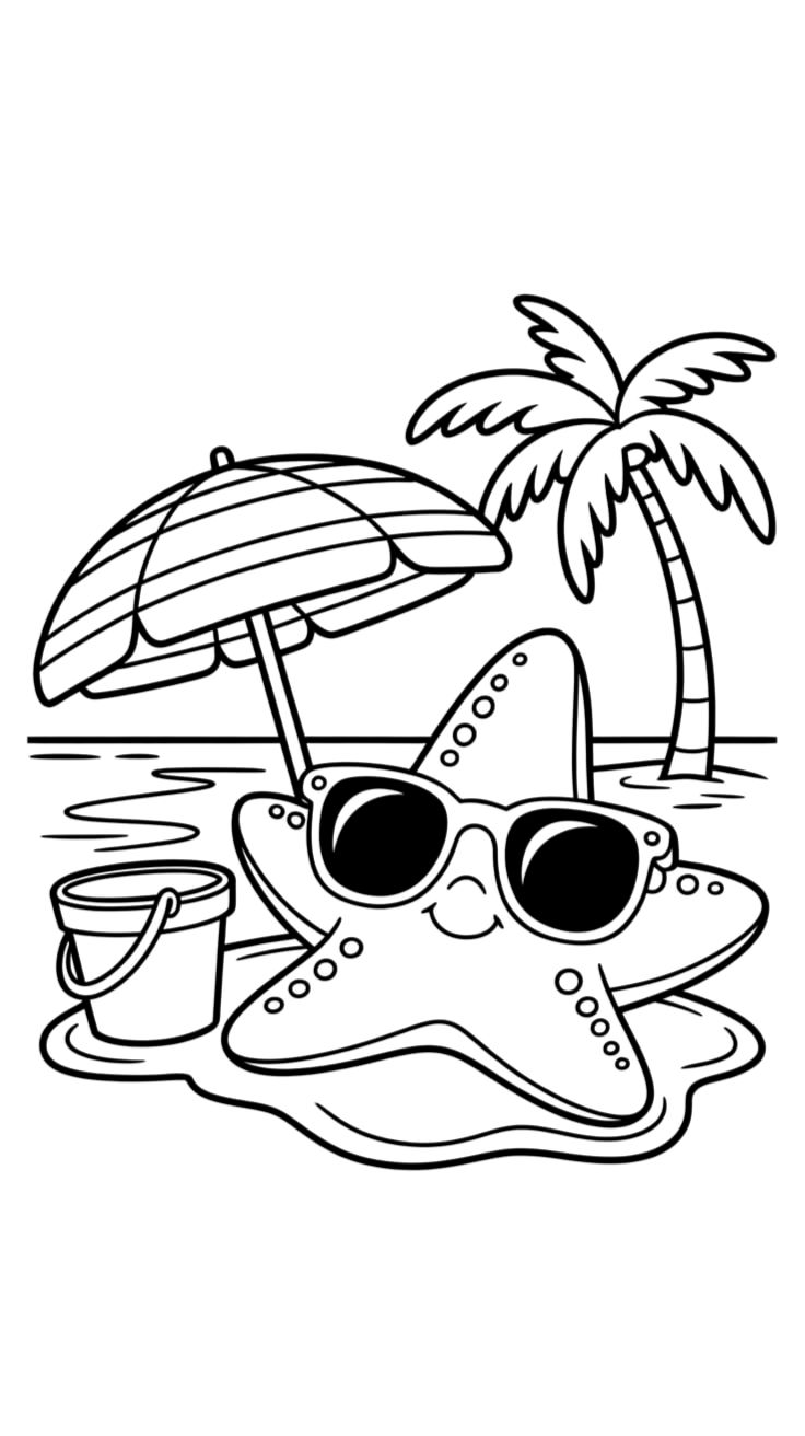 free coloring pages starfish