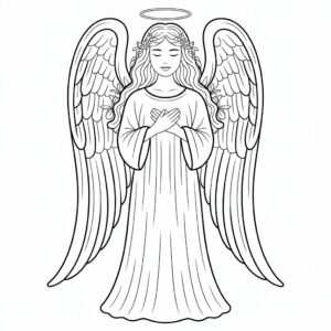angel and stitch coloring pages
