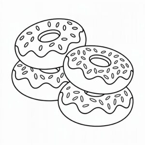 donuts coloring sheets