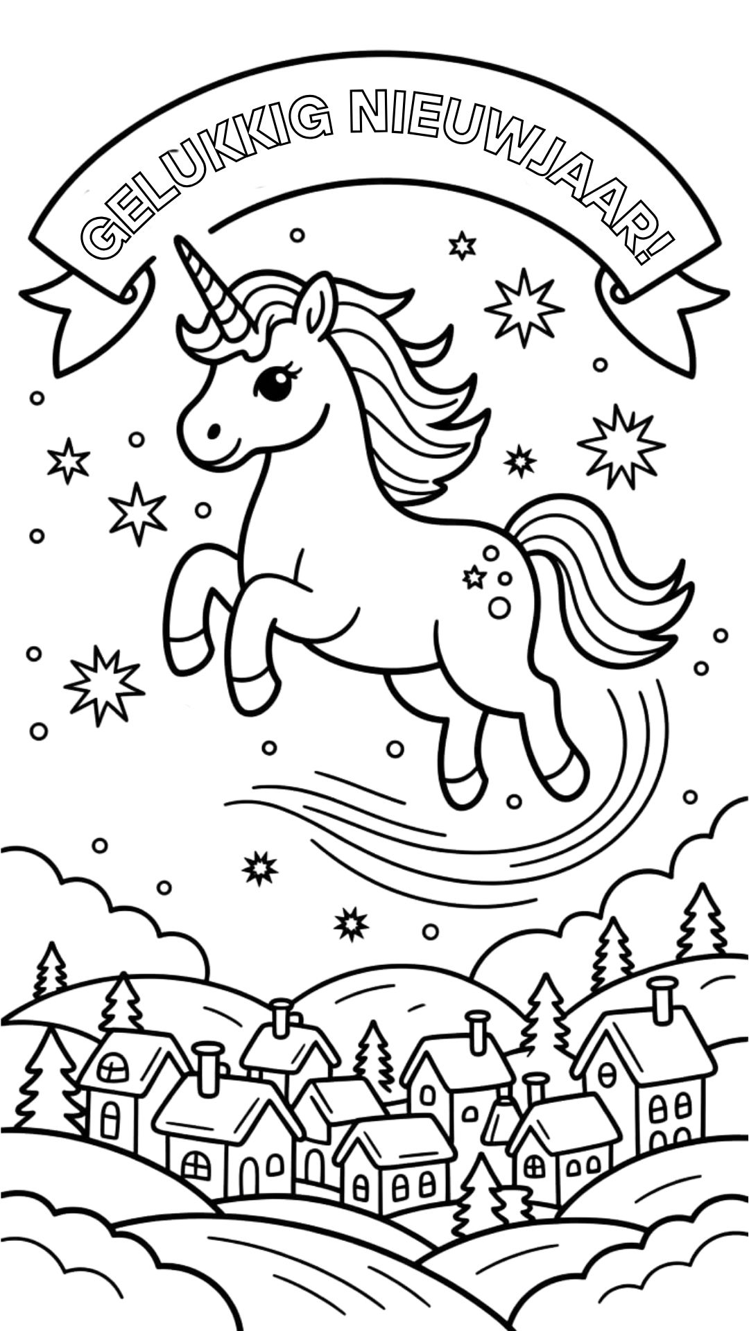 new years coloring page