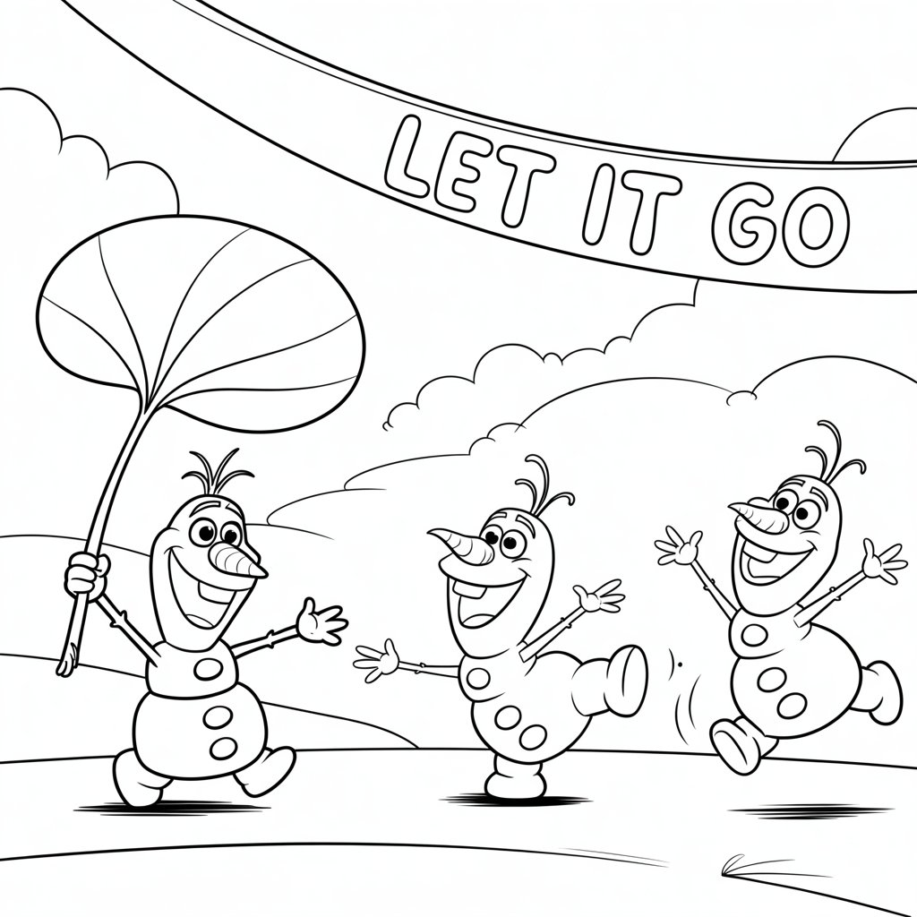olaf coloring page