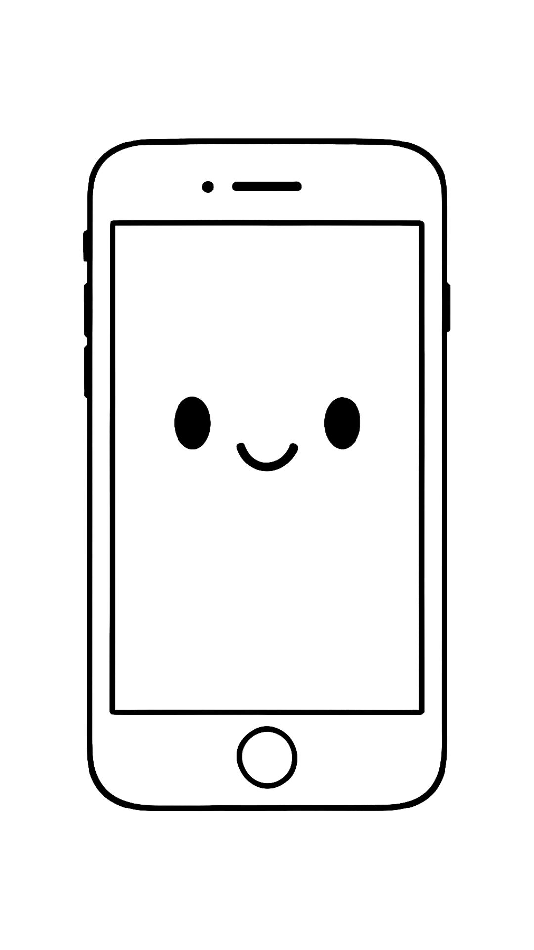 phone coloring sheets