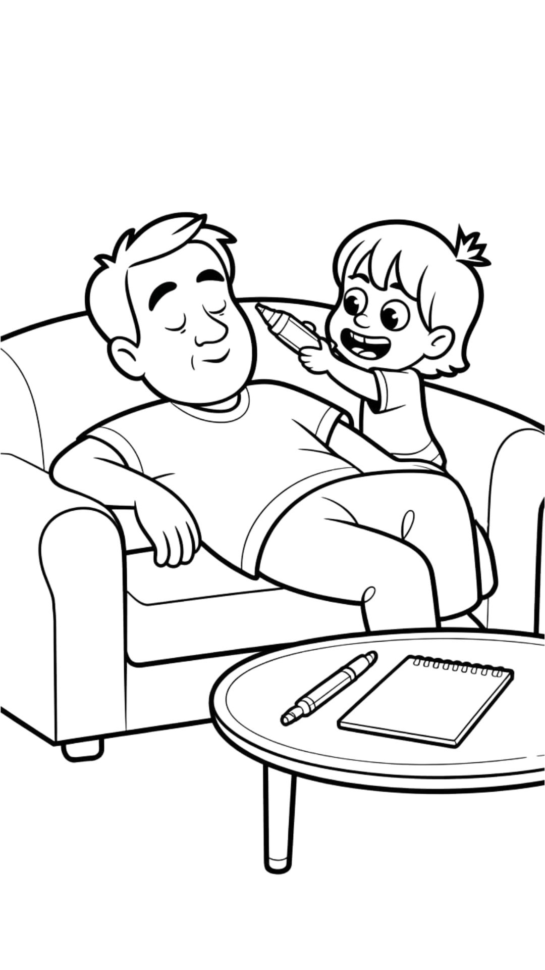 father's day free coloring pages