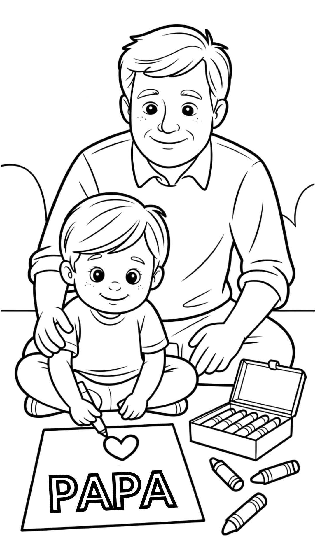 coloring pages for father's day