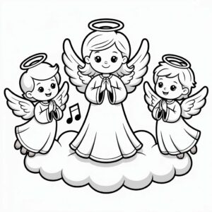 angel coloring page