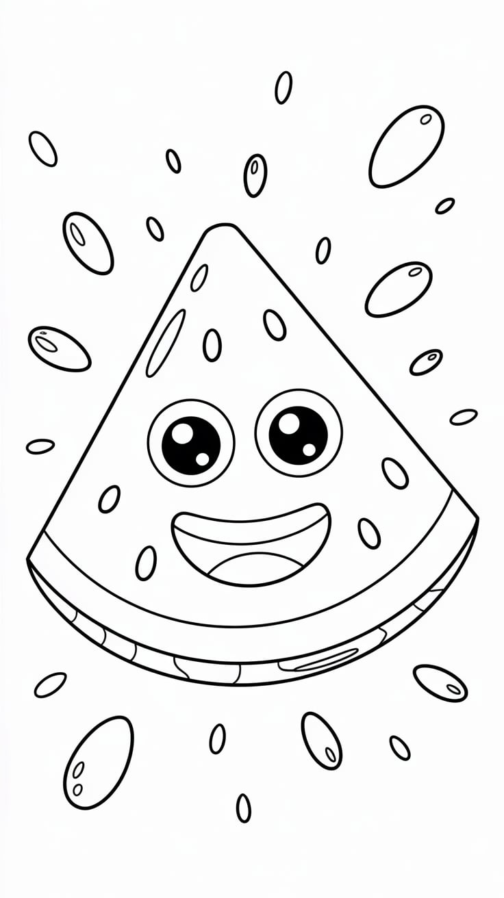 fruit coloring page