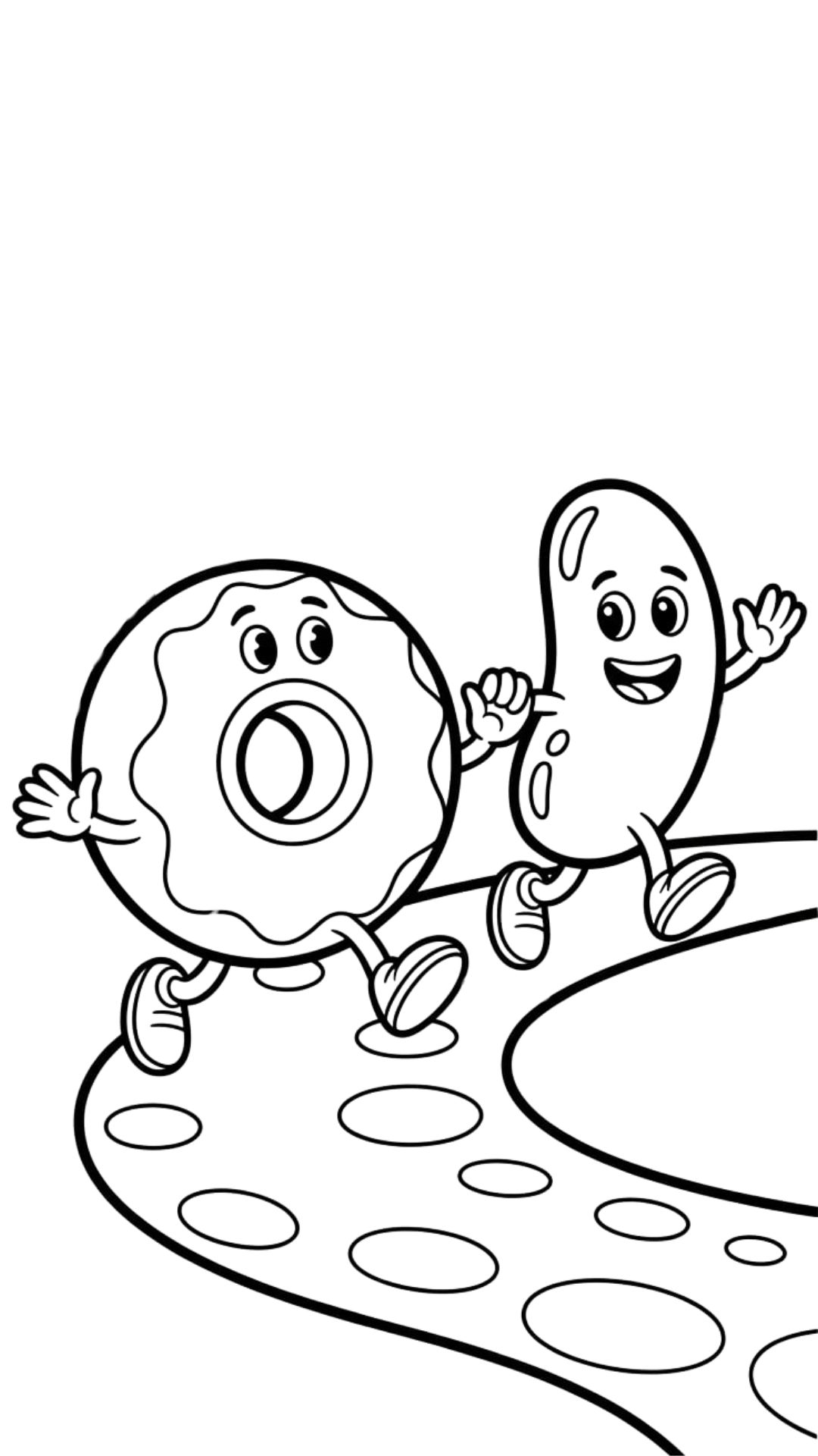 coloring page candy