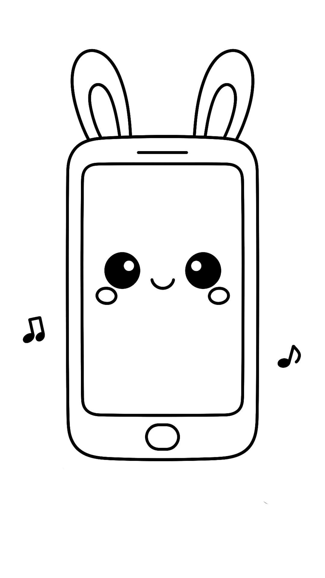 Phone coloring pages for Kids