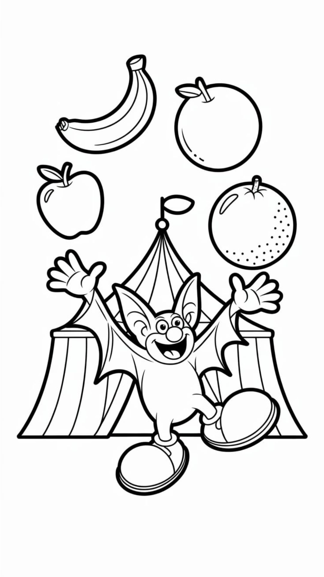 bat coloring sheets free
