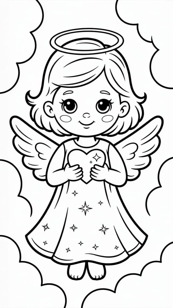 printable angel coloring pages