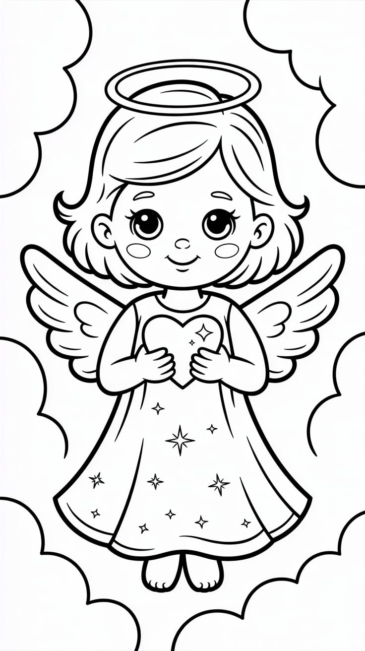 printable angel coloring pages