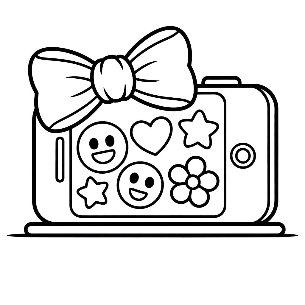 phones coloring pages