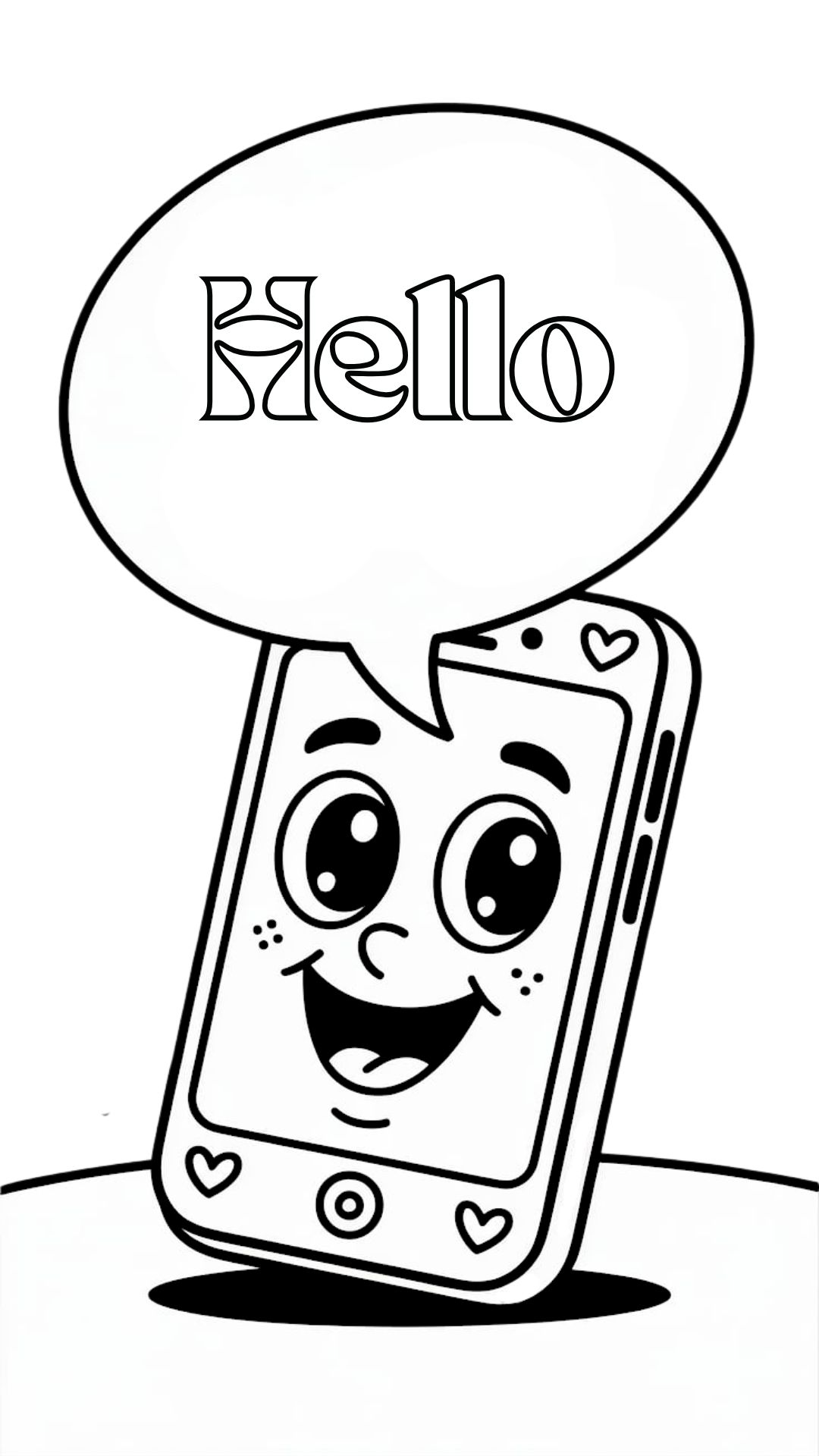 phone coloring pages printable