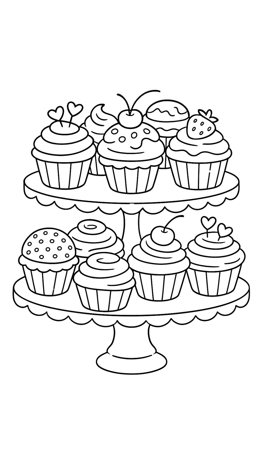 the cupcake coloring book