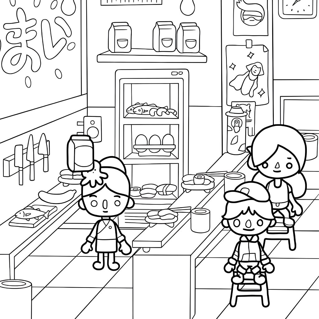 toca boca coloring book