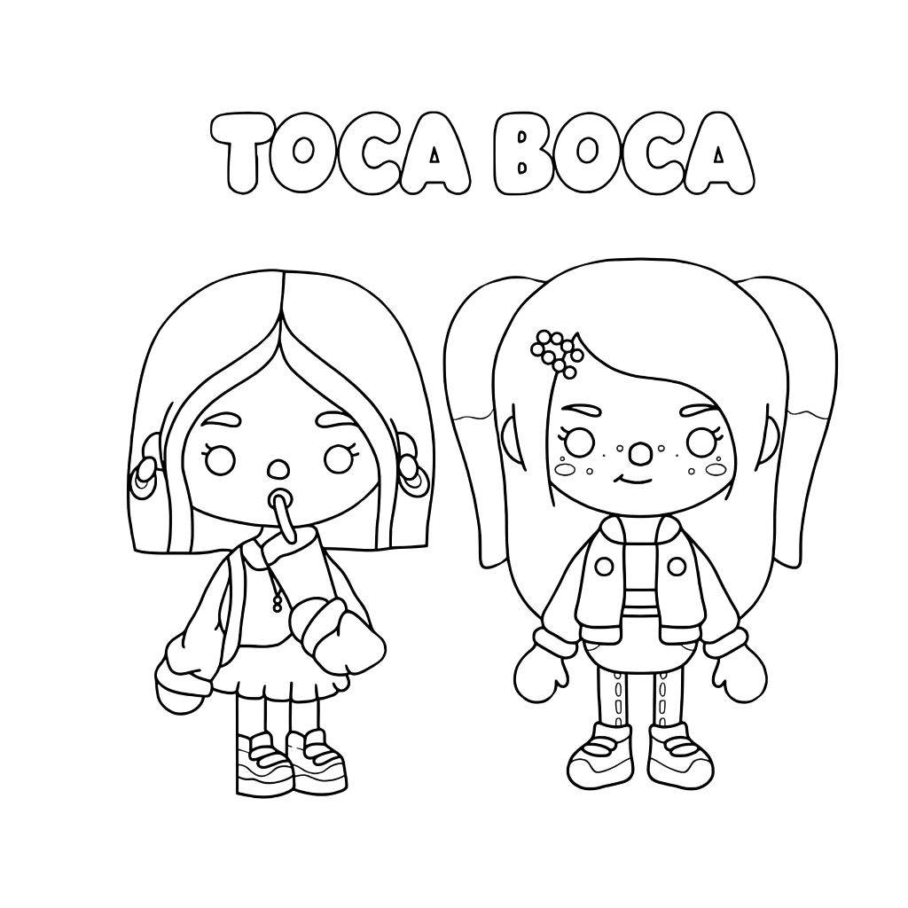 toca boca coloring pages free printable