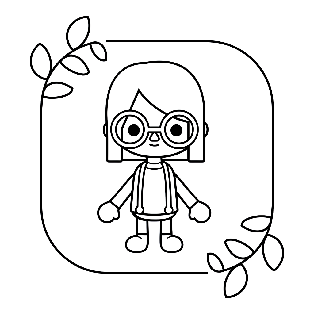 toca boca house coloring pages