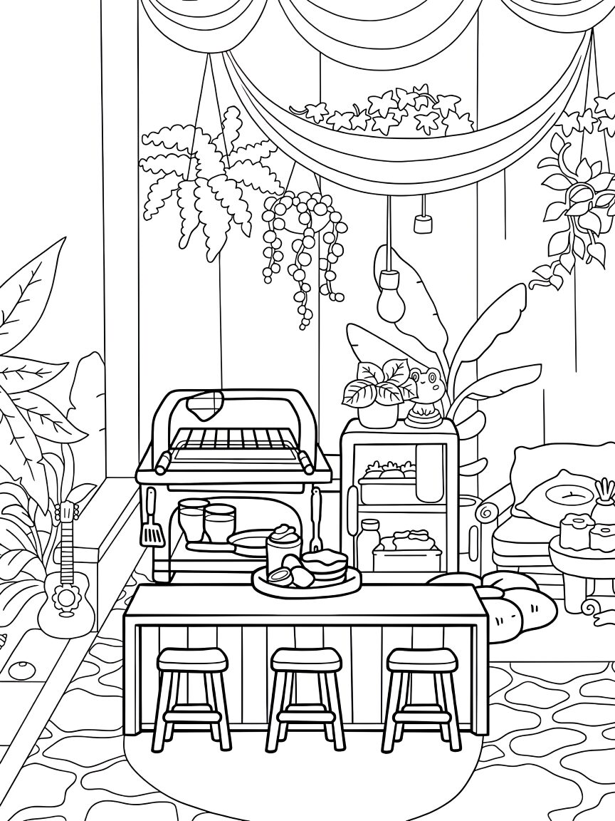 coloring page toca boca